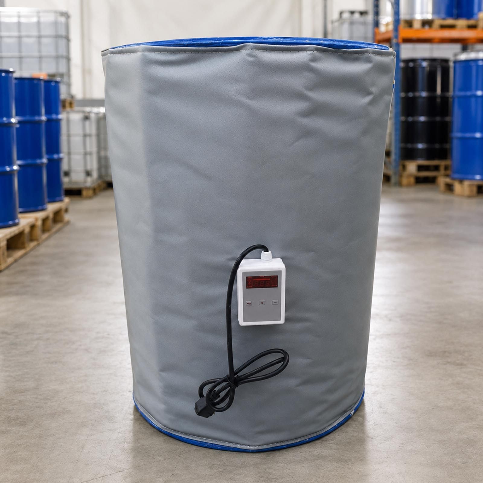 Industrie-Fassheizung 200/1000 L, 15mm Isolierung, 10-H-Timer 200L