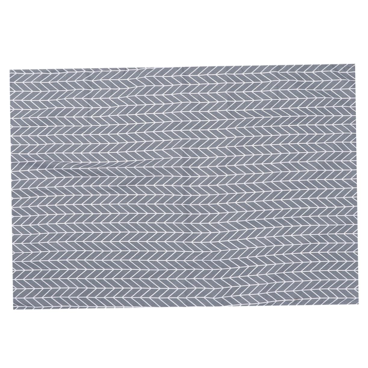 Nappe coton et lin avec motif flèches décoration table salle à manger maison