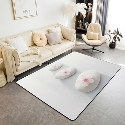 Miniatura 17 de jejeloiu Alfombras con estampado de radio Boombox para sala de estar, dormitorio, para niños y niñas, alfombra decorativa retro de 3 x 5 pies, Azul