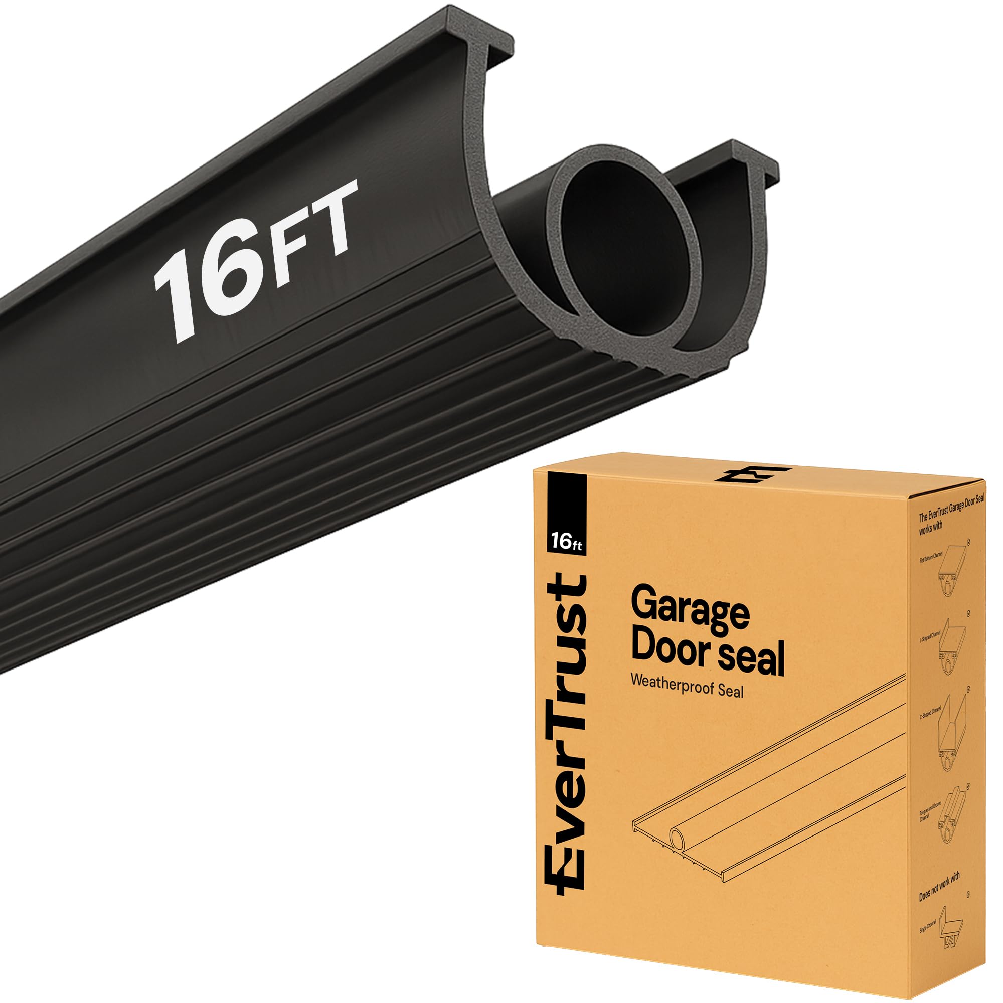 EverTrust 16Ft Garage Door Bottom Seal