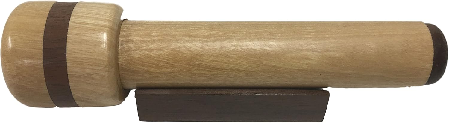 N and J Kaleidoscope in Solid Jalneem Wood, 5 1/2 Inch Barrel, Separate Turning Chamber, Accented with Walnut. Handcrafted in U S A !