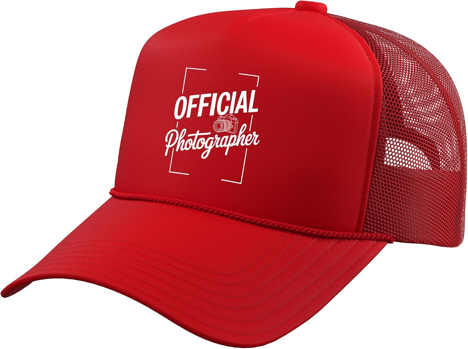 Cool Photography Art for Men Women Camera Photographer Trucker Hat with Adjustable Mesh Back