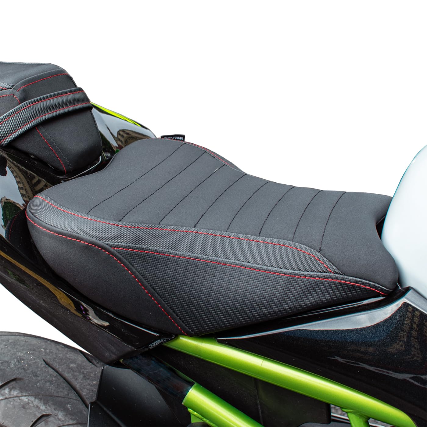 Motorrad Solo Sitz Vordersitz Fahrersitz Kompatibel mit Z900 Z 900 2017-2024, Schwarz