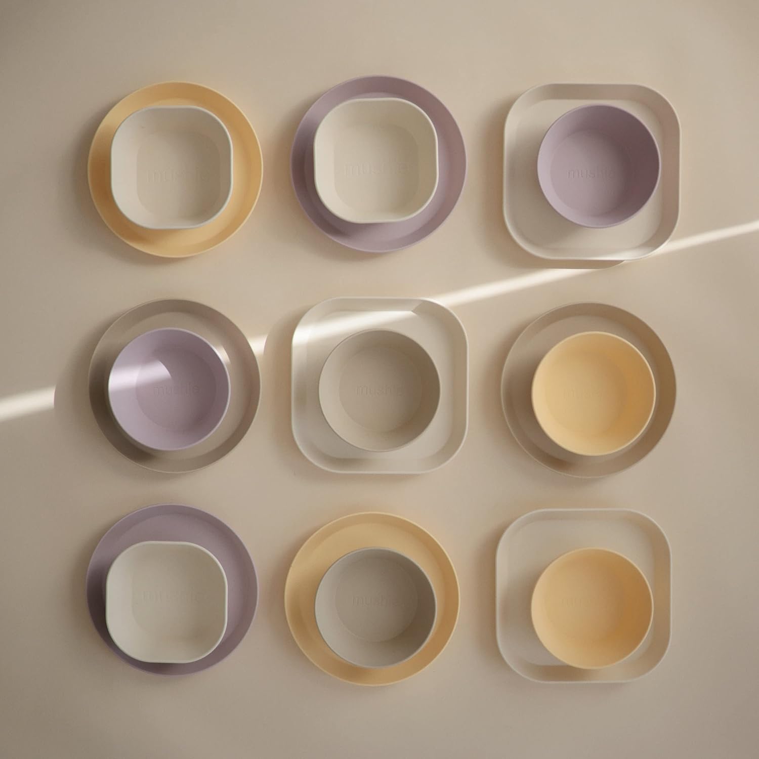 Mushie Dinnerware Bowls for Kids, (Soft Lilac) Round Bowl - Image 4