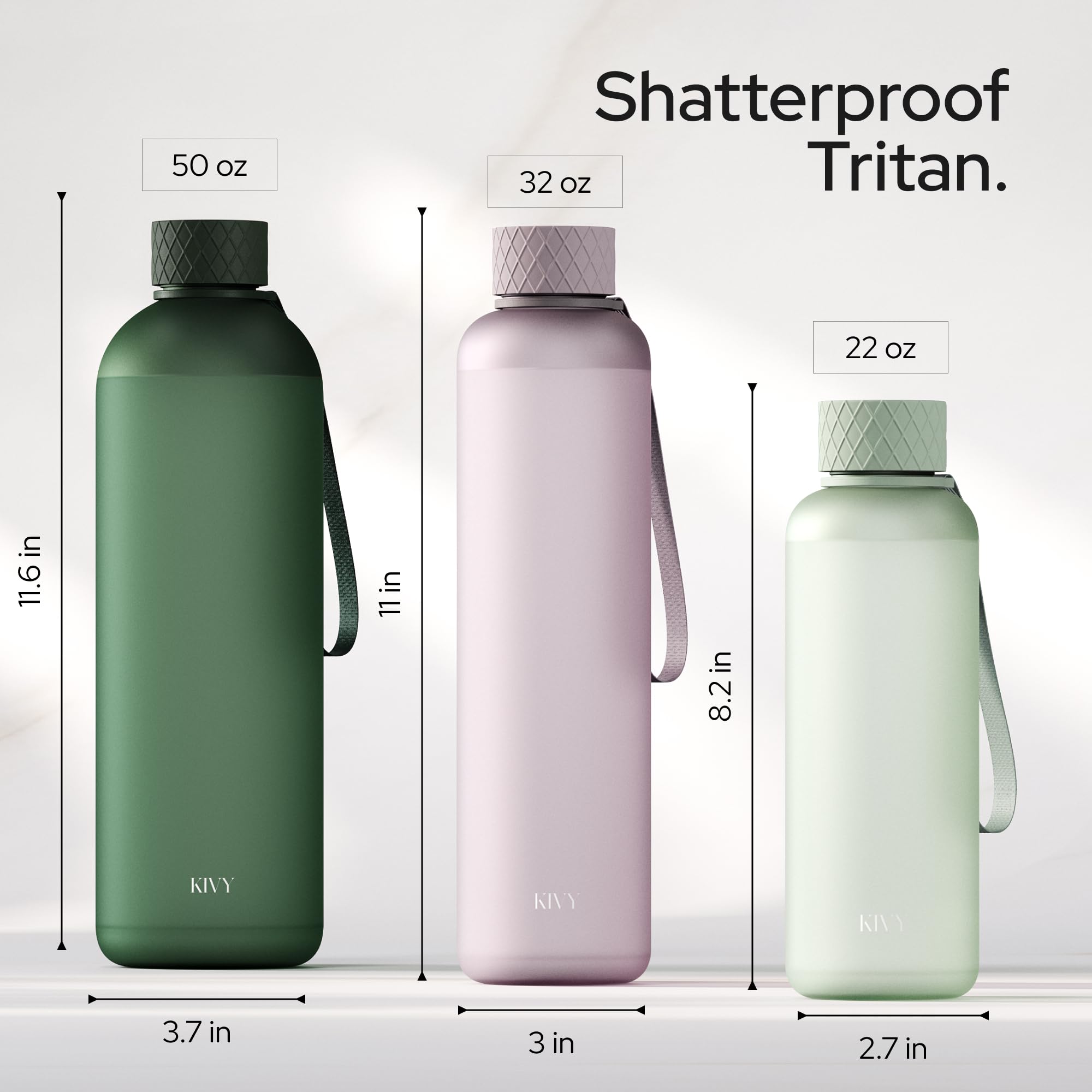 KIVY Borraccia 1 litro - Antigoccia e Antiurto – Perfetta per Sport, Scuola e Ufficio - Borraccia Palestra - Bottiglia 1 Litro - Bottiglia Acqua - Plastica Borracce Sportiva 1l - Senza BPA - Corallo