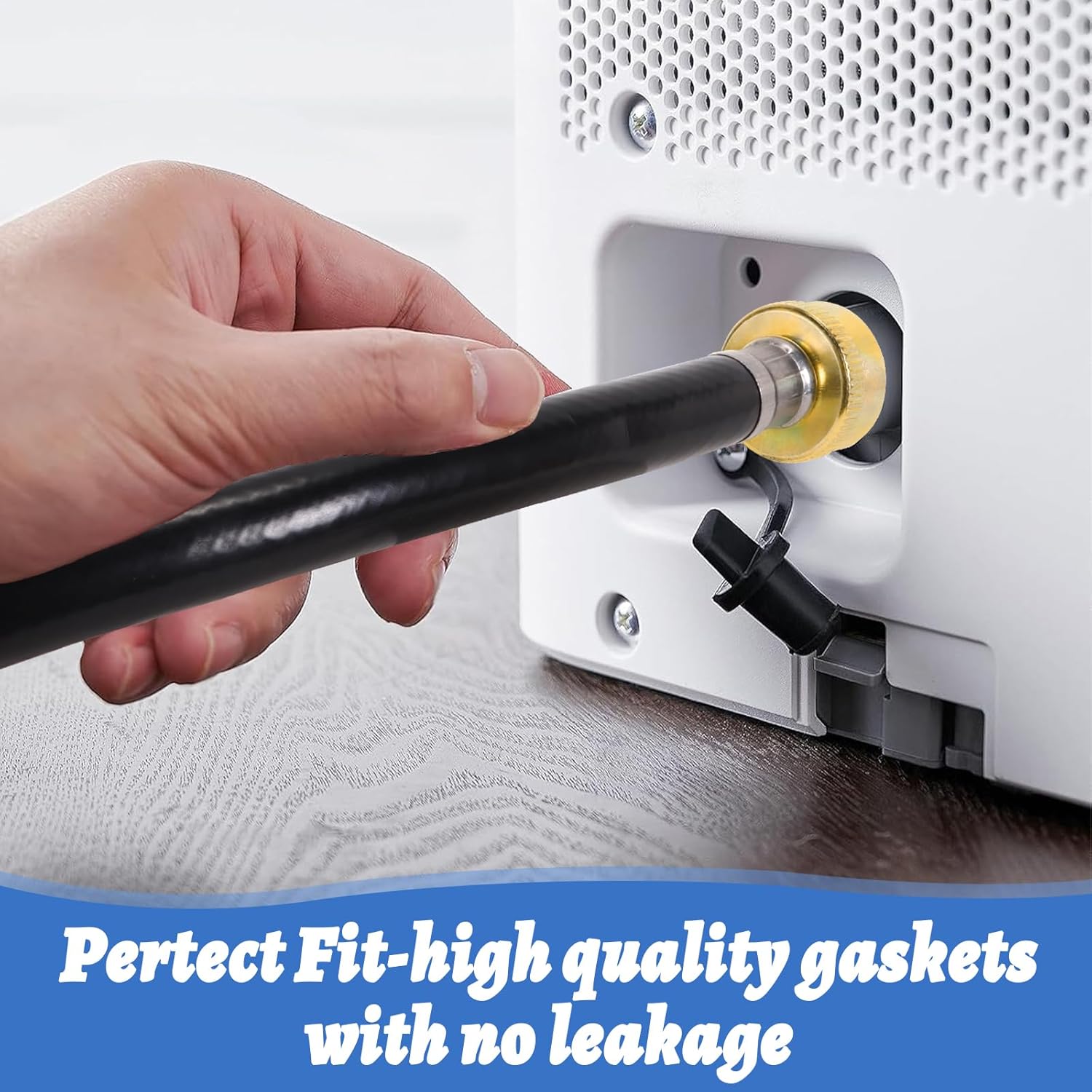 20FT Dehumidifier Drain Hose 3/4" FHT Connector - Leakproof Premium Durable Rust-Resistant Connector - Wider Hose for Faster Water Flow - Compatible with All Dehumidifiers