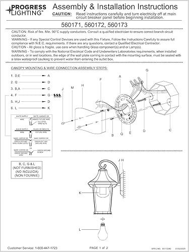 Miniatura 16 de Progress Lighting Marquette Collection - Farol tradicional de pared mediana para exteriores, cristal transparente, con textura de color negro