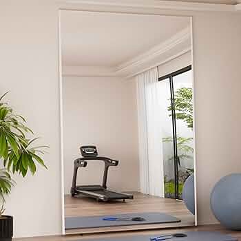 フィルムミラー 全身鏡 幅100cmx160cm 割れない鏡 壁掛け ナチュラル Amazon.co.jp: johnlife 姿見鏡 超軽い 割れない 壁掛け鏡