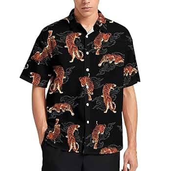 ヒトチ　『トラ柄 半袖シャツ』 71aQfz4WM7L._UF350,350_QL50_.jpg