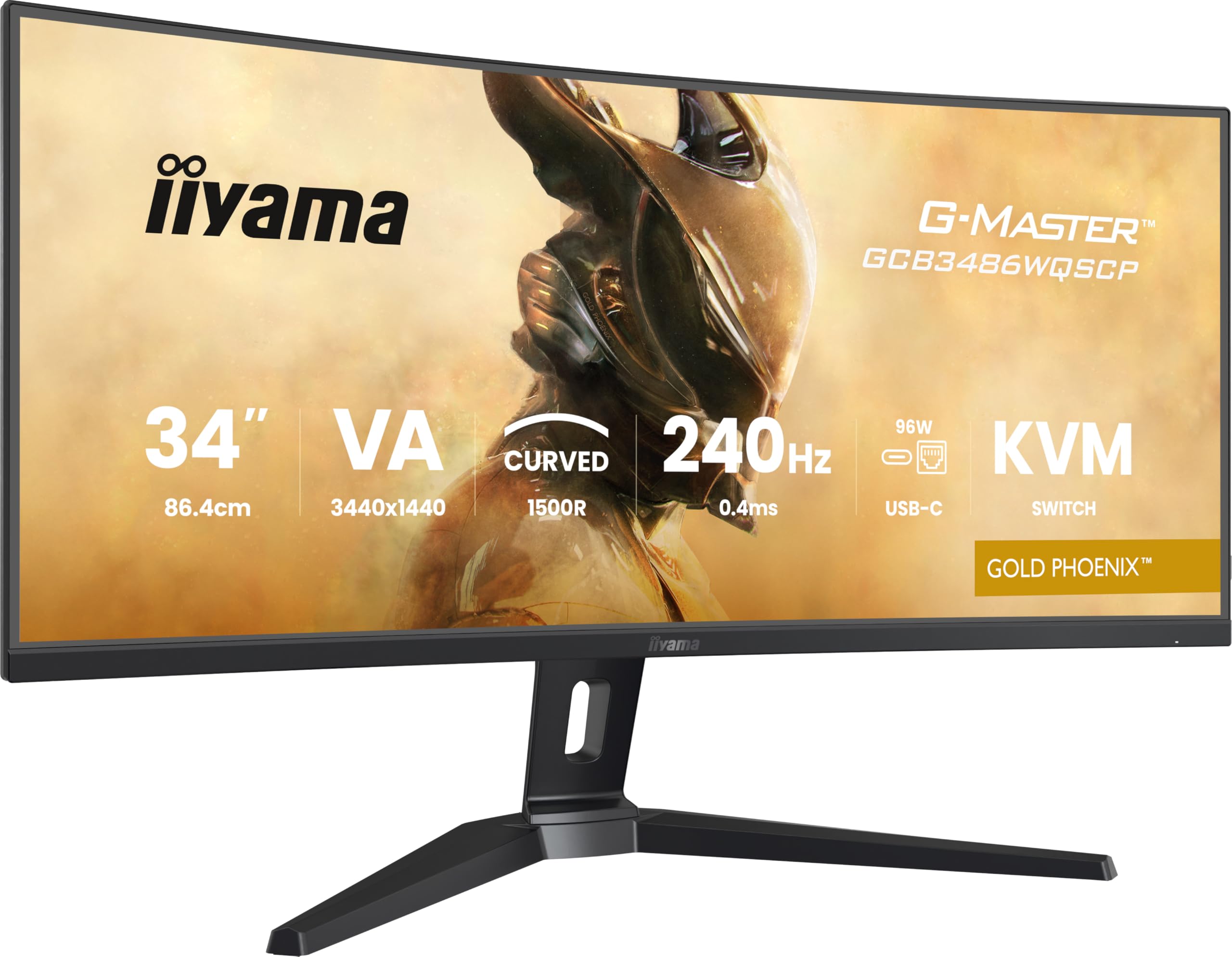 iiyama G-Master Gold Phoenix GCB3486WQSCP-B1 Curved UWQHD VA Gaming-Monitor