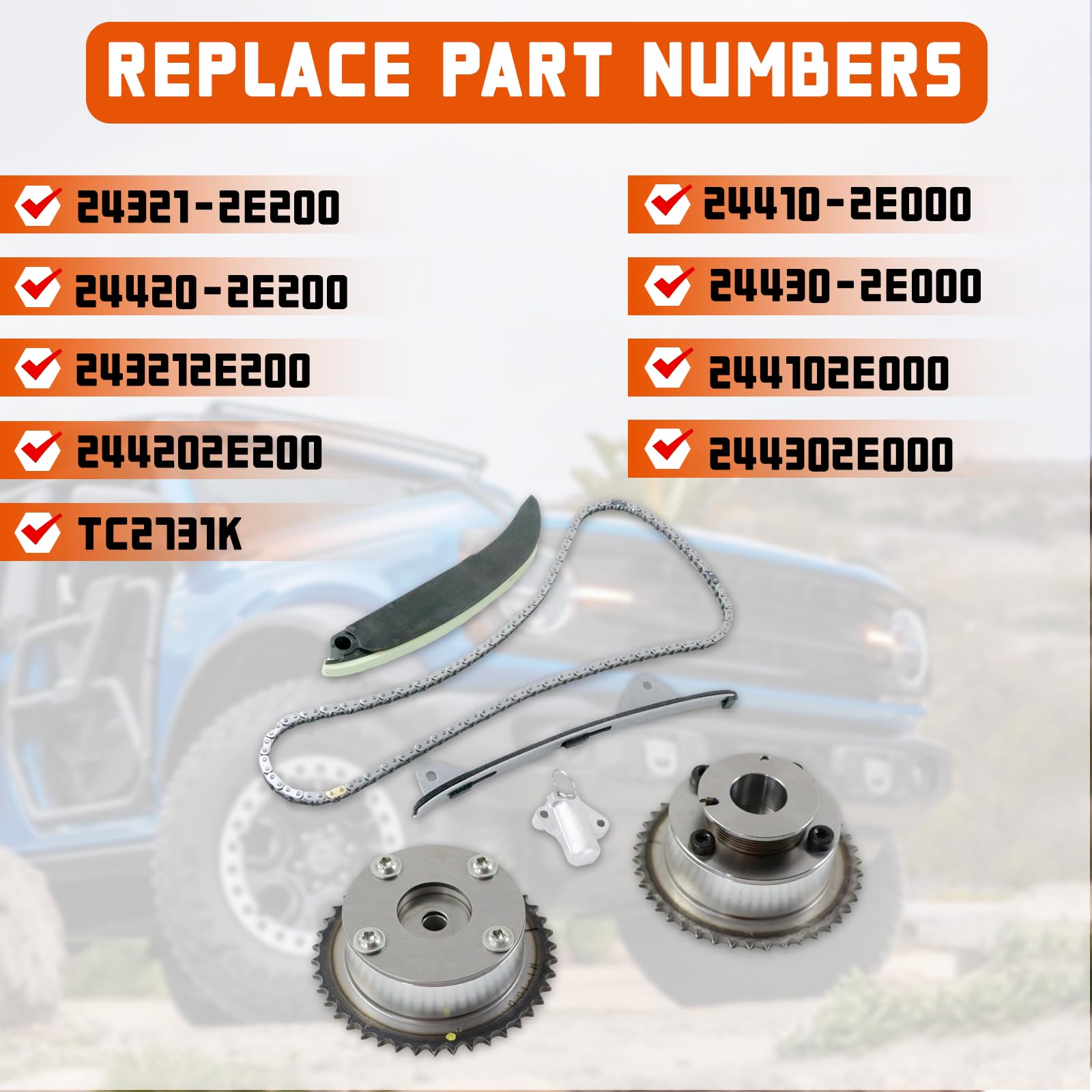 Amazon | DAYSYORE タイミングチェーンキット&カムシャフト