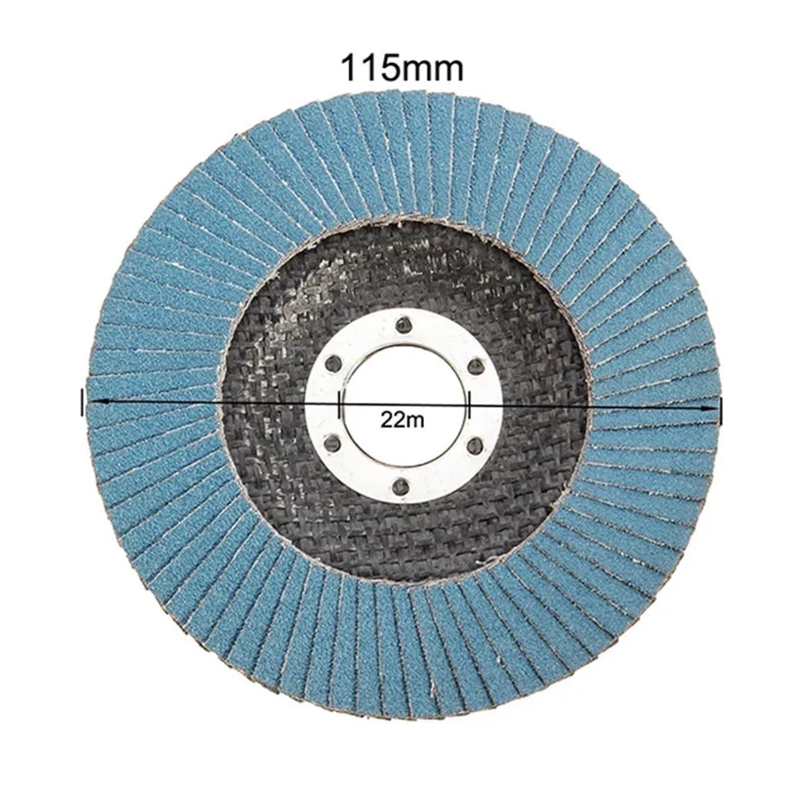 Tarcza listkowa 115/125 mm, tarcza ścierna, 40, 60, 80, 120, ściernice do szlifierek kątowych, polerowanie metalu (5 szt. tarczy listkowej P60, 115 mm)