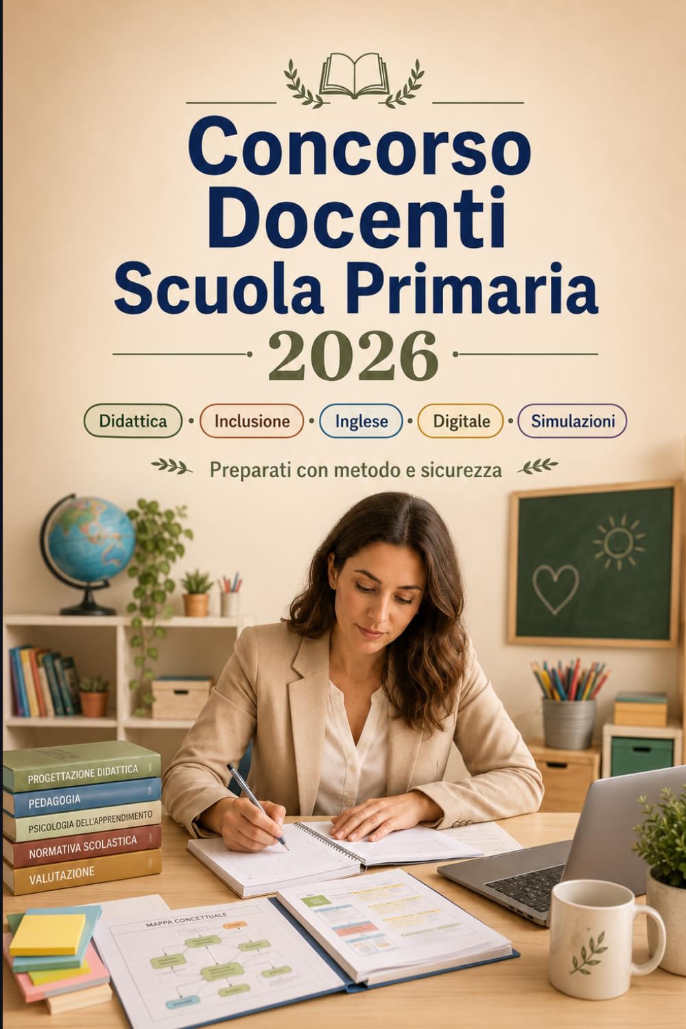 Concorso Docenti Scuola Primaria 2026: Programmazione didattica, metodologie educative, inclusione, legislazione scolastica, inglese, competenze digitali e simulazioni