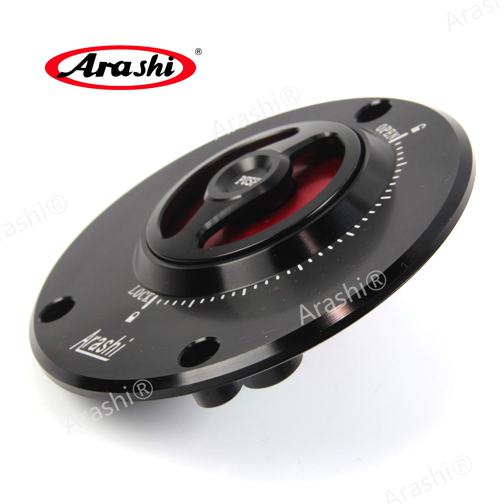 Amazon.com: Arashi CNC Keyless Fuel Tank Gas Cap Cover for