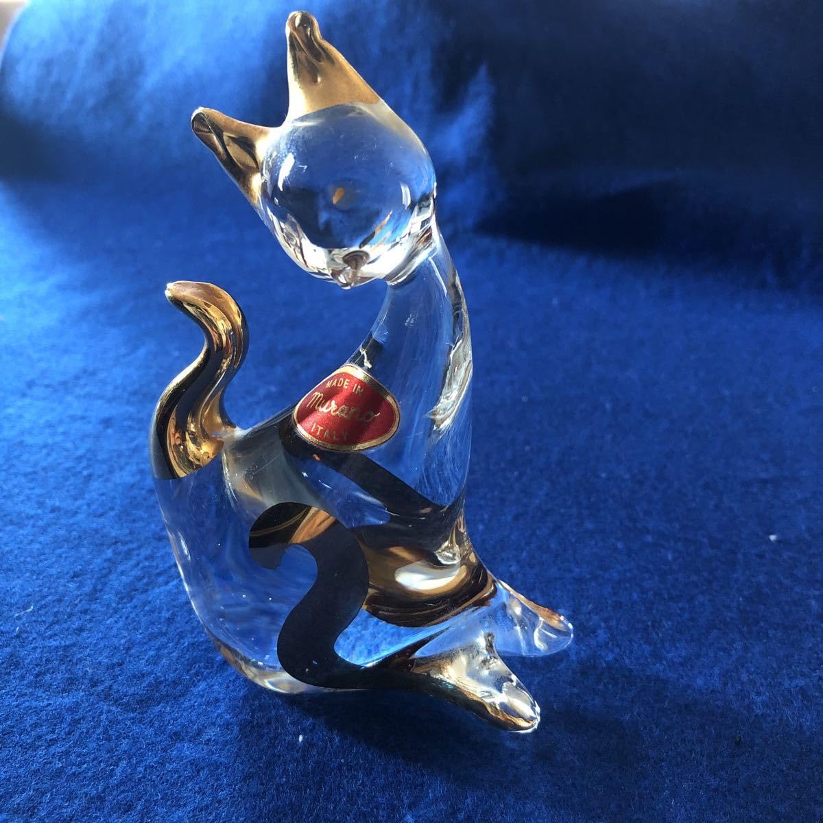 ムラノ　ねこ　ガラス　置物 ムラノ ねこ ガラス 置物 【公式通販】