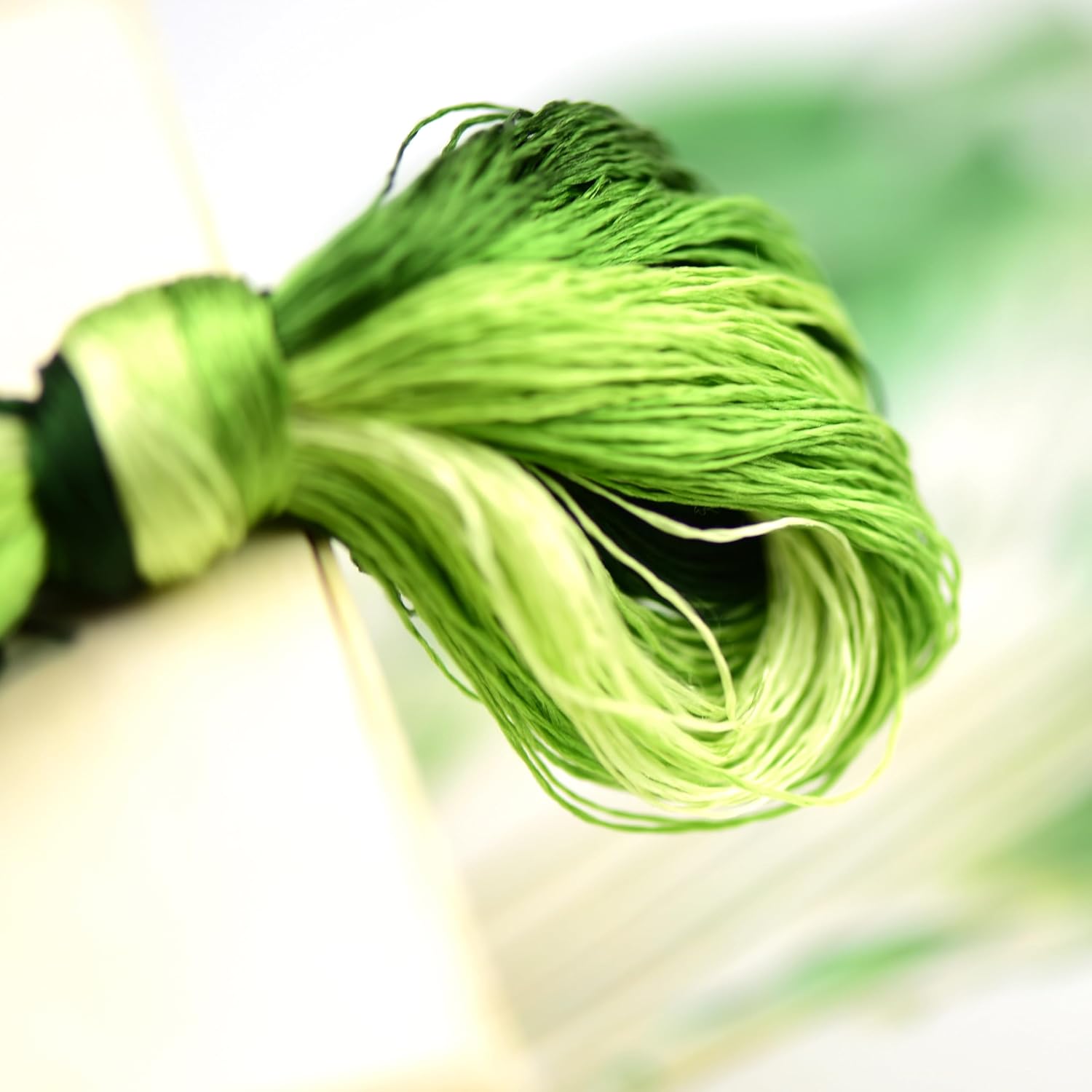 Natural Silk Thread – 7 Colors, 110m Each, Handmade Silk Embroidery Floss for Hand Embroidery, Cross-Stitch, Needlework Projects(04)