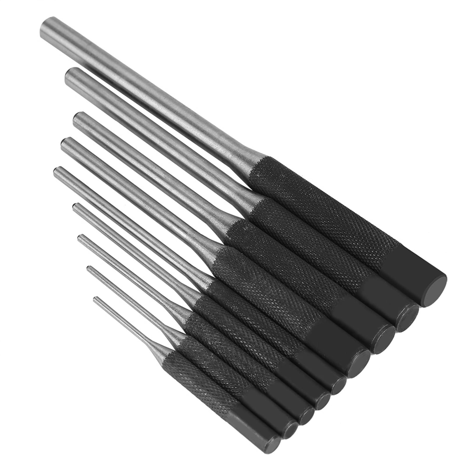 9PCS Punzón Juego de persecutores de acero duradero profesional, herramienta de mano ingeniería mecánica