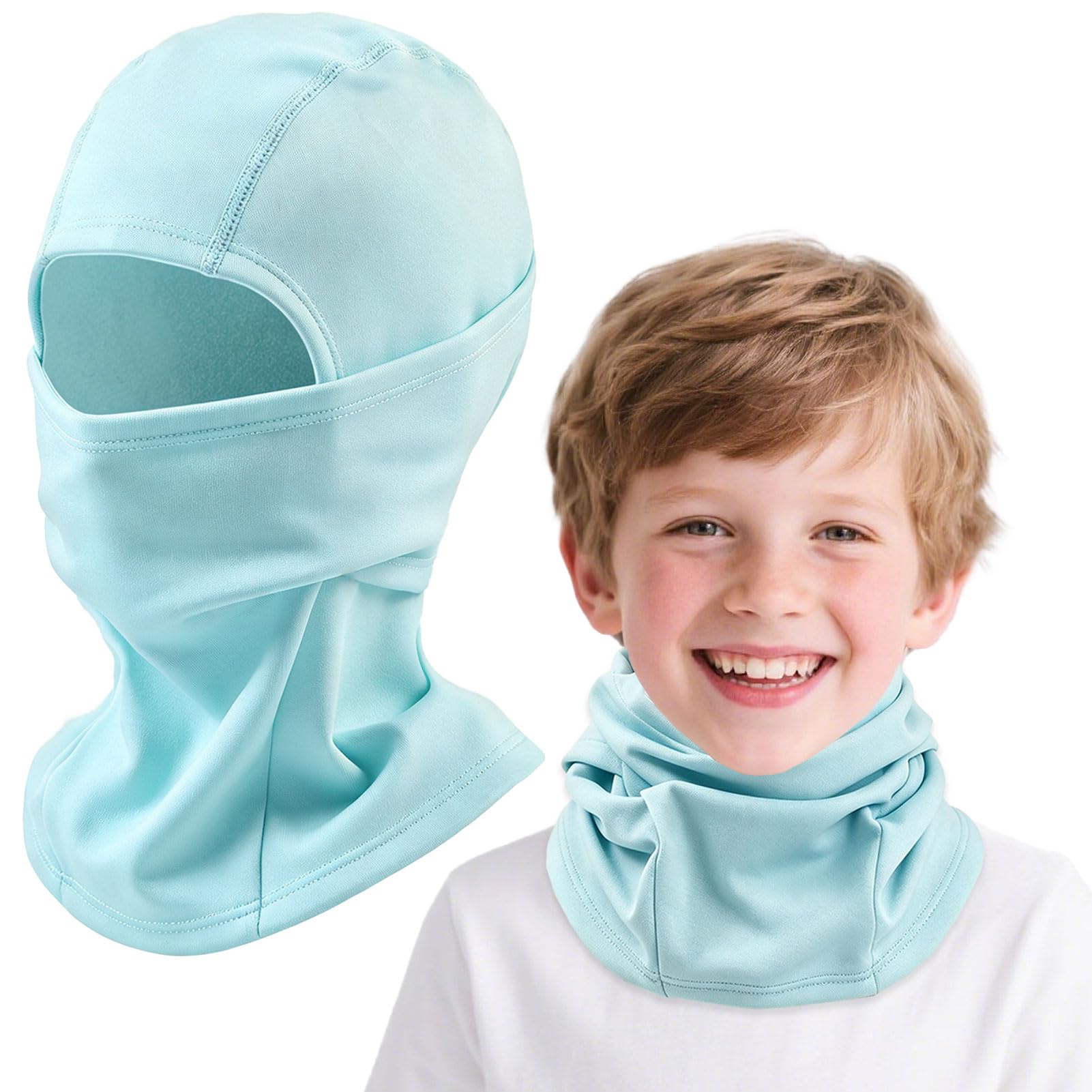 Kids Balaclava Ski Mask for Skiing Cycling, Cold Weather Neck Warmer Windproof Thermal Face Mask for Boys/Girls