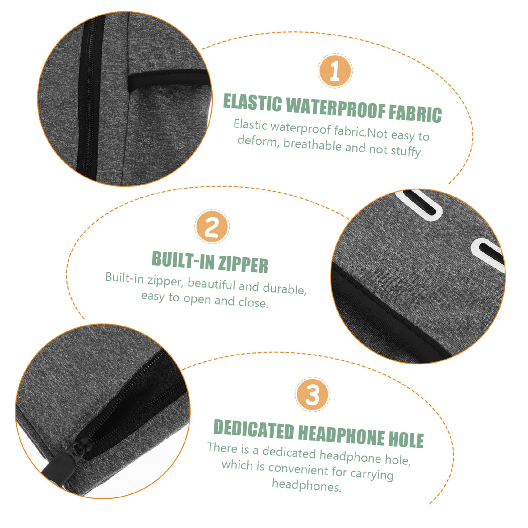 DOITOOL 5 Pezzi Fascia Da Braccio Per Cellulare Borsa Portaoggetti Per Allenamento Essenziale Traspirante E Confortevole