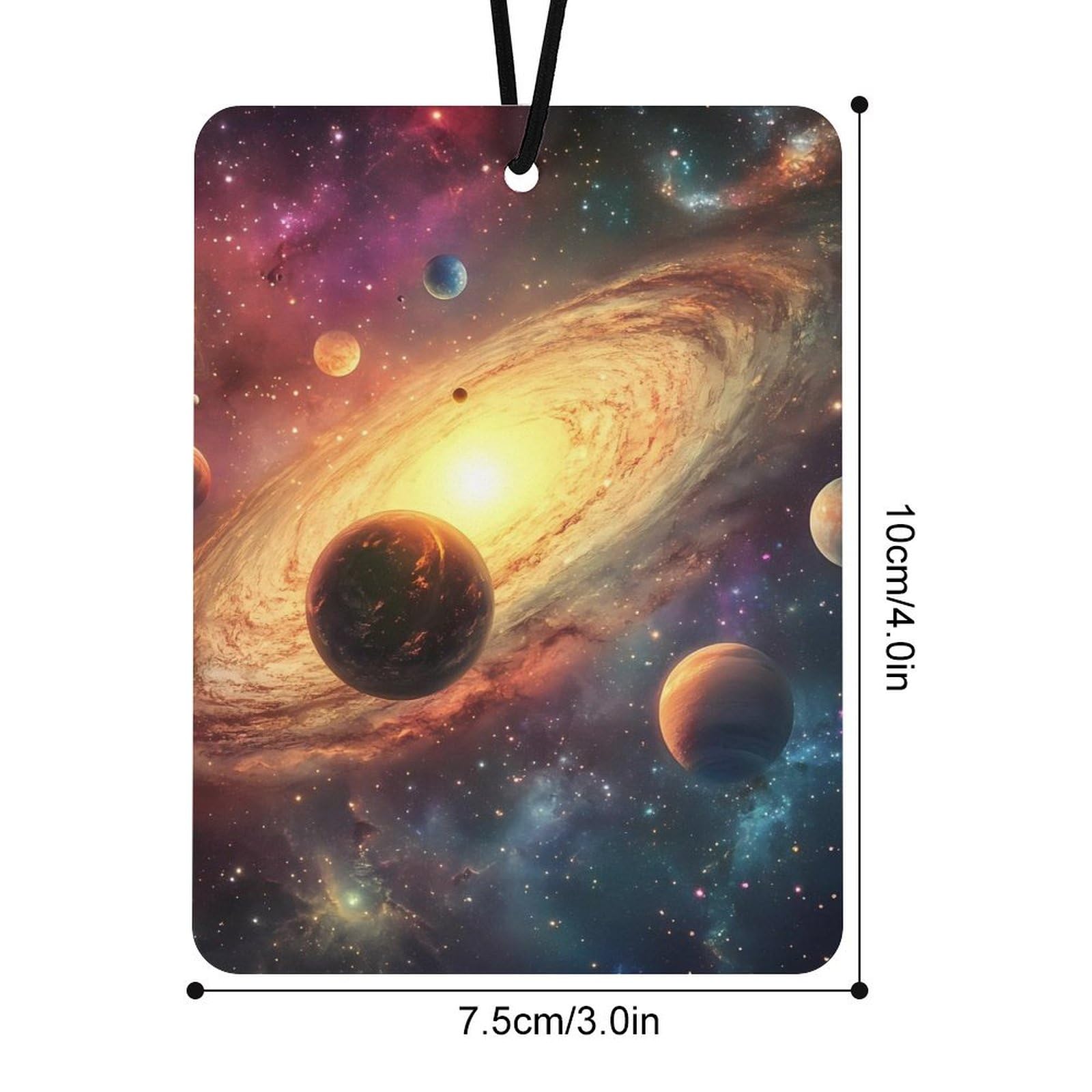 Universe Planet Car Air Freshener Hanging Aromatherapy Tablets for Car Accessories Square