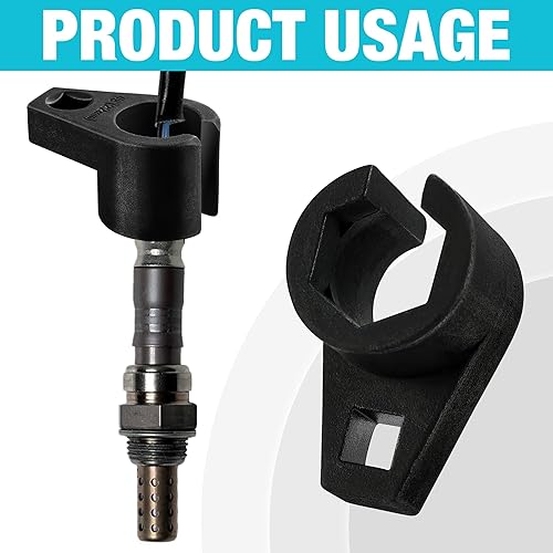 Miniatura 5 de DURATECH Toma de sensor de oxígeno O2 con accionamiento de 38 pulgadas x 78 pulgadas (0.866 in), llave de sensor de oxígeno compensada de acero