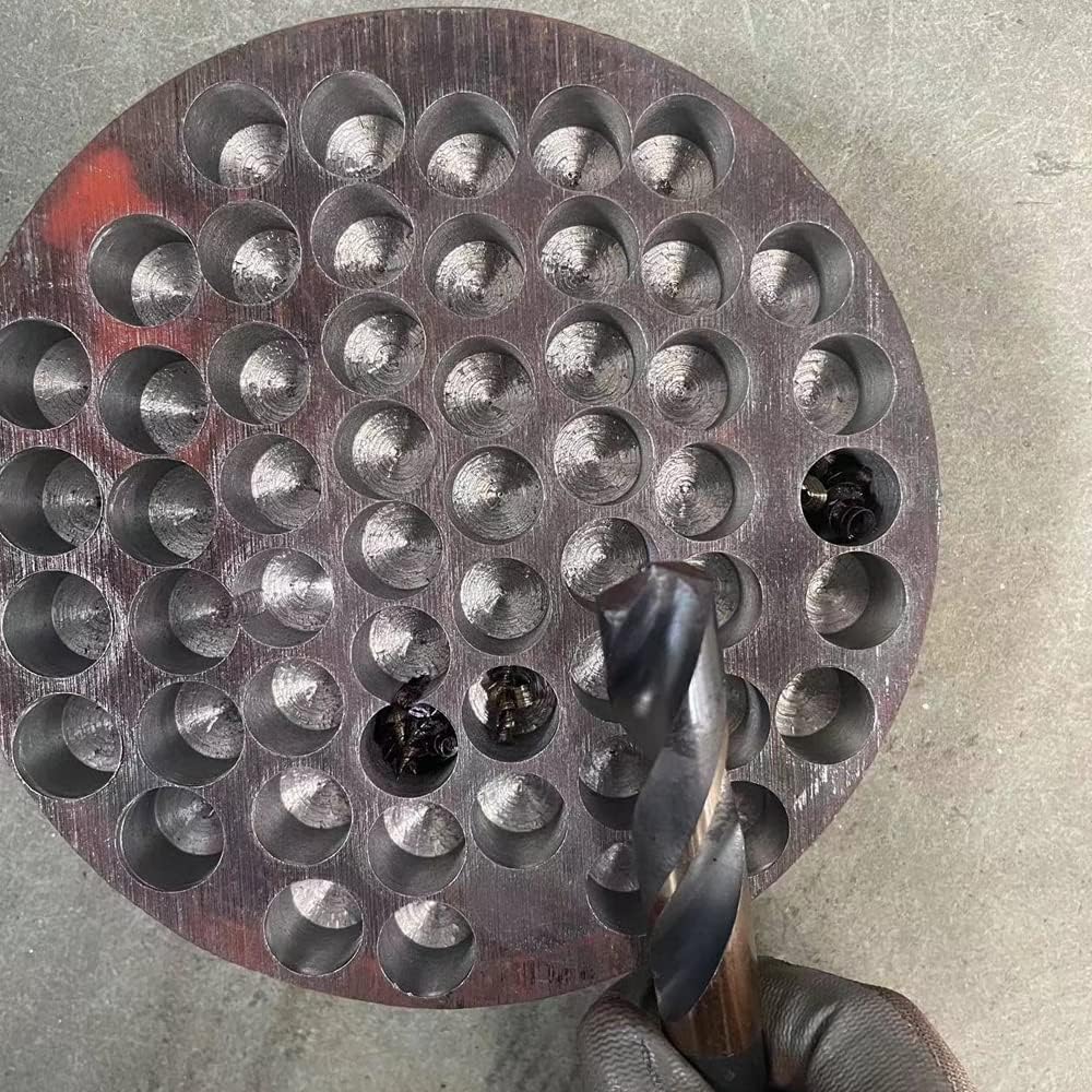 3 brocas HSSCO de acero de alta velocidad M35 S&D de acero de alta velocidad para acero inoxidable con vástago reducido de 1/2 pulgada y punta de división de 135 grados