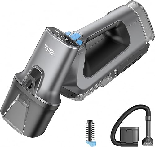 TAB ErasePro H6 - Máquina limpiadora de alfombras, portátil, inalámbrica, ligera, ligera, sin cables, para mascotas, escaleras, automóvil, con