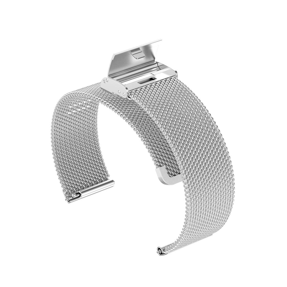 Amazon.co.jp: For 22mm 腕時計バンド Pebble Timeスチールバンド 