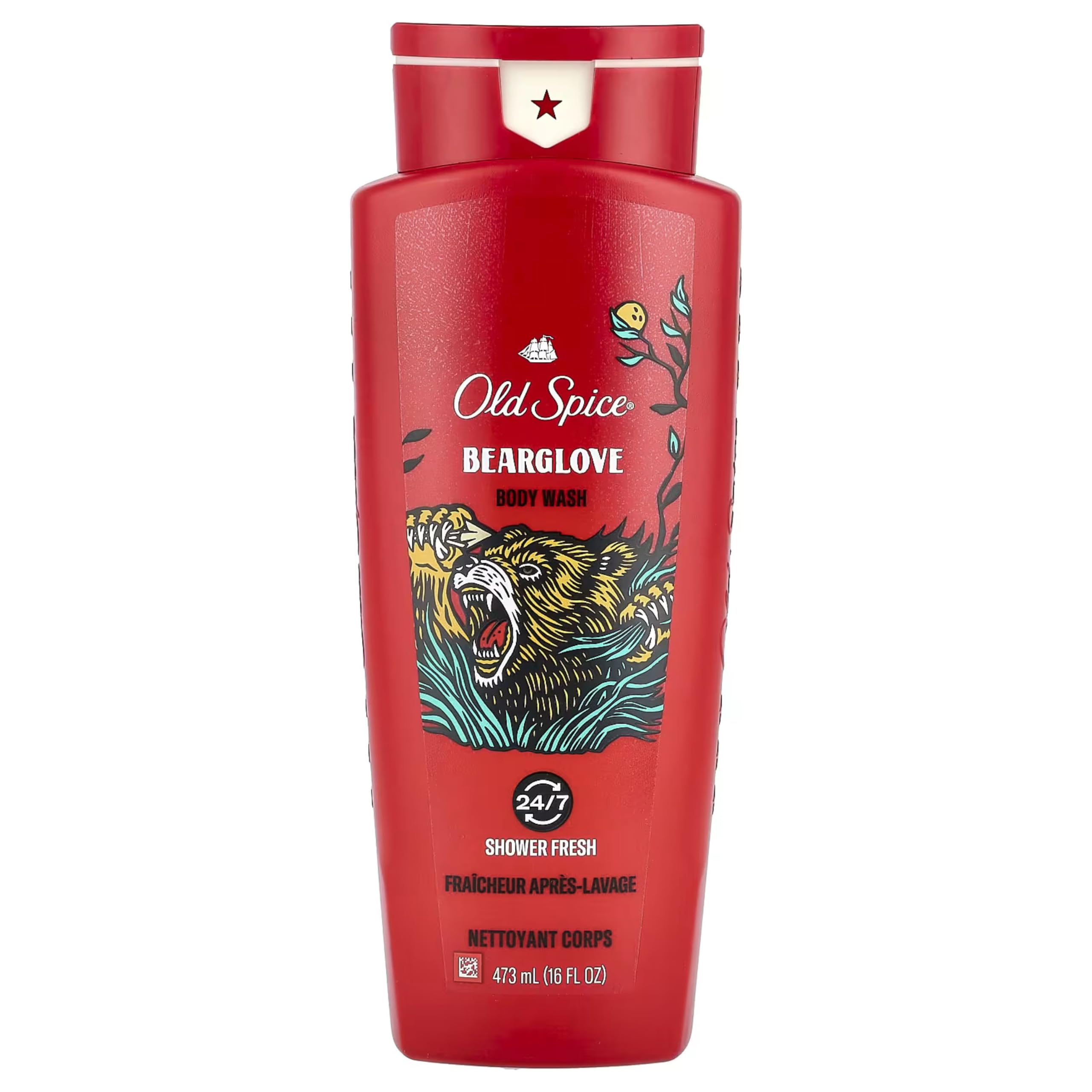 Old Spice Wild Collection Bodywash, Bearglove 16 oz