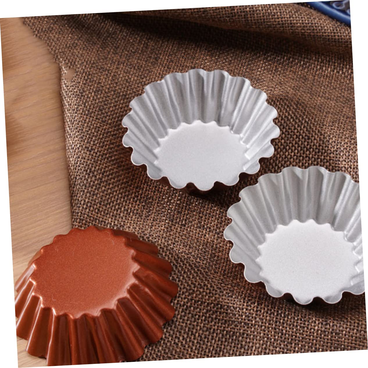 ABOOFAN Pz Stampo Tondo Per Crostata All'uovo Per Crostate Resistenti Al Calore Stampo Crostata Multifunzione Stampo Da Forno Accessori Budino Acciaio Al Carbonio