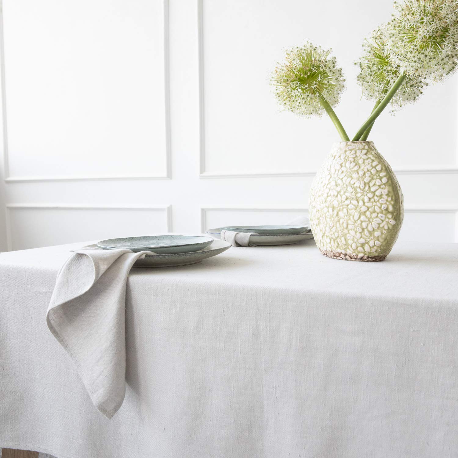 Amazon｜LinenMe 0237507 テーブルクロス 53インチ x 126インチ