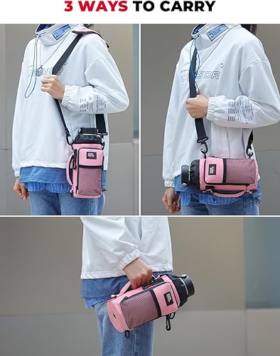 Miniatura 5 de kemimoto YETI - Bolsa para botella de agua, con correa de hombro ajustable, soporte para botella de agua para senderismo, campamento, pesca,