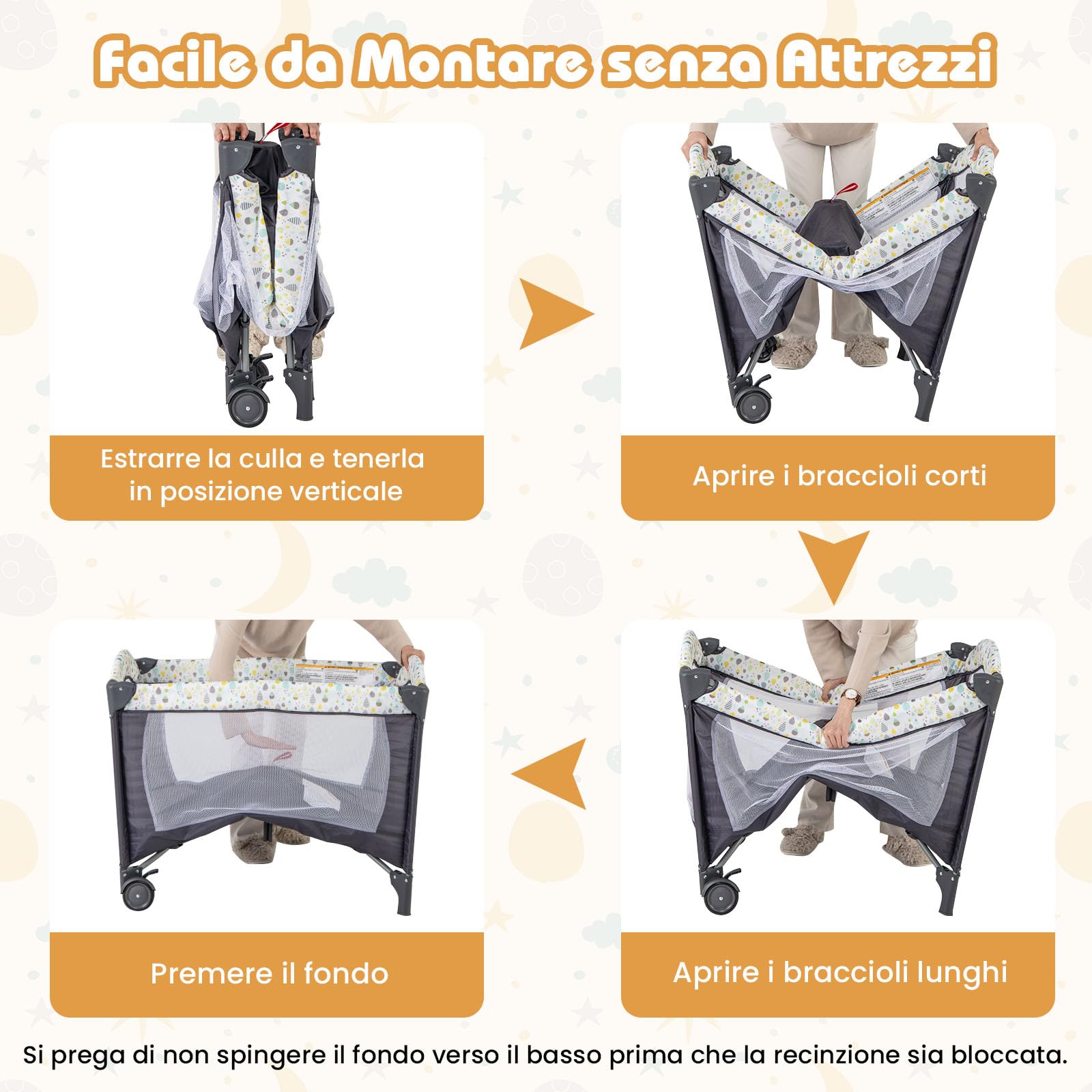 COSTWAY 4 in 1 Lettino da Campeggio per Bambini, Lettino Pieghevole con Materasso, Box Bambini Portatile con Borsa, Culla Lettino con Fasciatoio, Ruote, Portata 15 kg, 102 x 72 x 74 cm (Grigio+Beige)