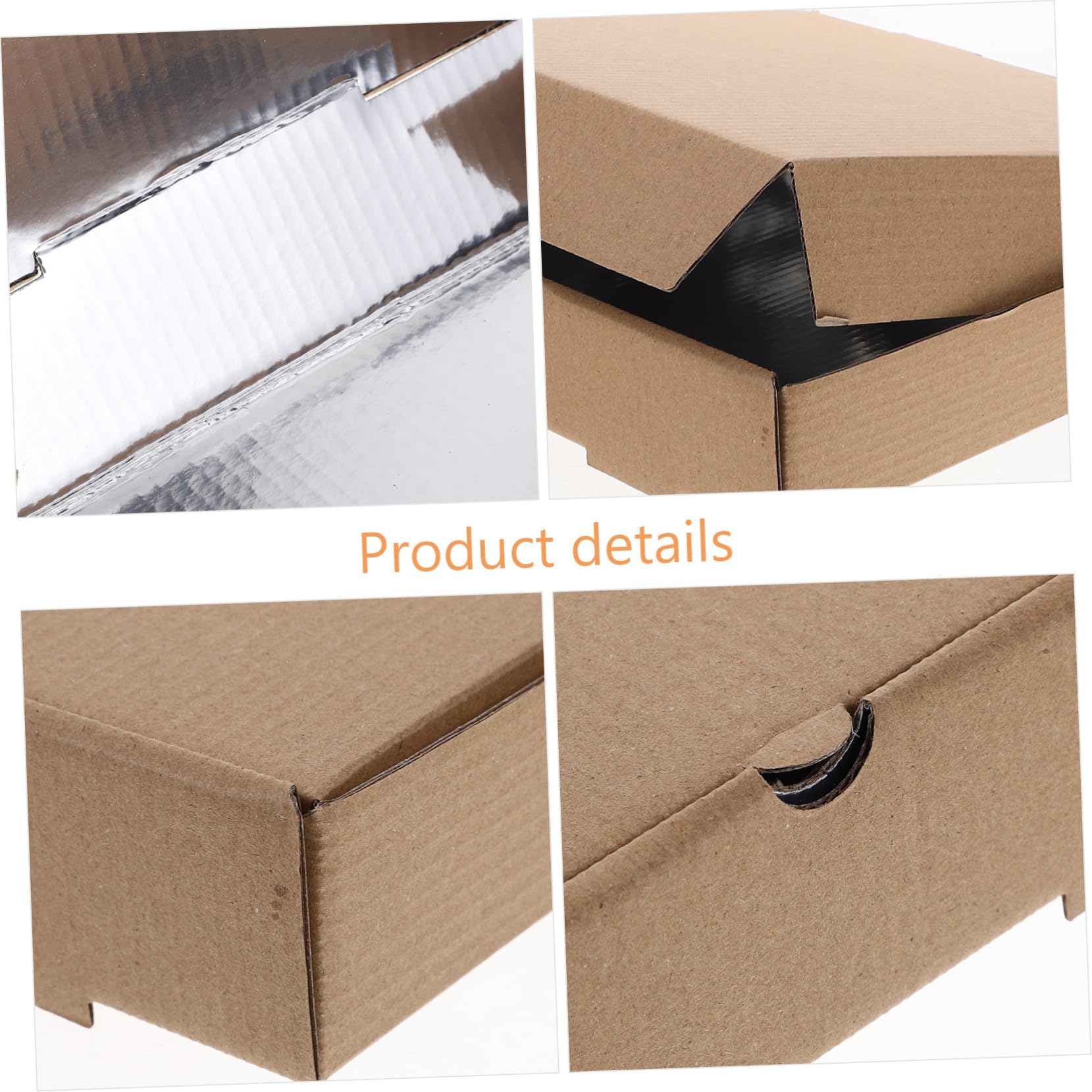 10 piezas Caja para Pizza de Cartón Grueso de Unidades Contenedor Seguro para Comida para Restaurantes Pedidos para Llevar y Fiestas Diseño Compacto y Ligero
