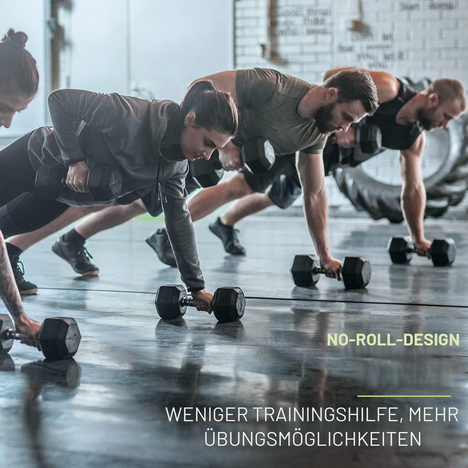 PhysKcal Hexagon Hanteln Poly-Gummierte | 2,5-30 kg | Rutschsicher Ummantelt | Ergonomische Verchromte Griffe | Kurzhantel-Set | Dumbbells Set