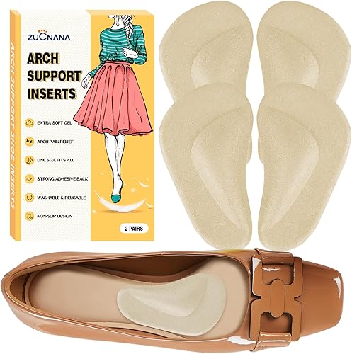 Miniatura 10 de Plantillas de soporte de arco para pies planos (12 piezas)  Plantillas de soporte de arco de gel suave para fascitis plantar  Insertos de arco