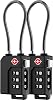 LUGGEX TSA Locks for Luggage, Suitcase Locks TSA Approved, Luggage Locks, Ease of Use & Durable