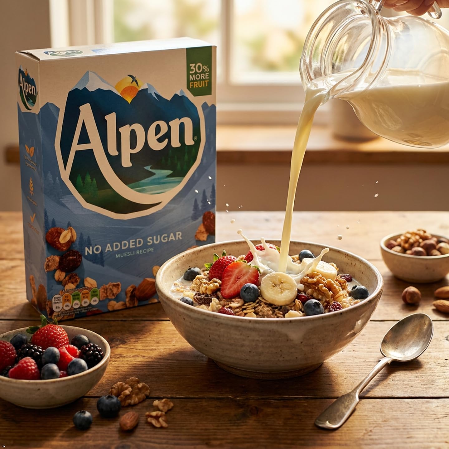 Weetabix Alpen Cereales sin azúcar 560 g, 1er Pack (1 x 560 g)
