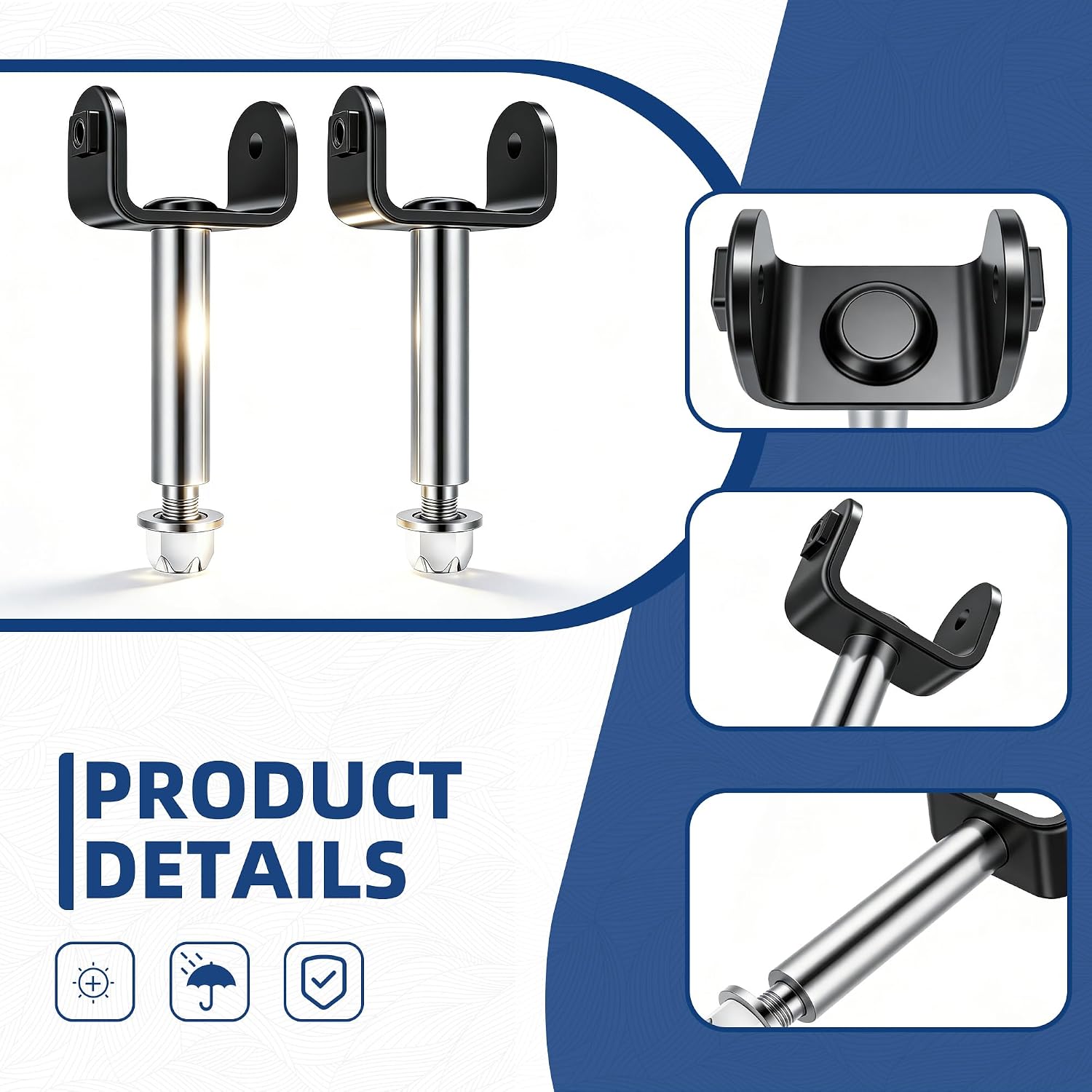 Front End King Pin Repair Kit for Club Car Precedent 2004-up Gas and Electric Golf Cart, Replaces OEM 103638601 102287201 103638801