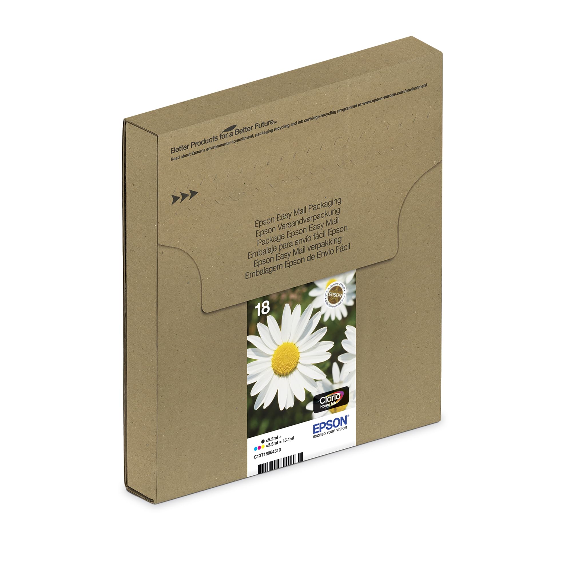 INK CARTRIDGE, T1801, 18, BLACK,ORIGINAL C13T18014010 By EPSON - 1