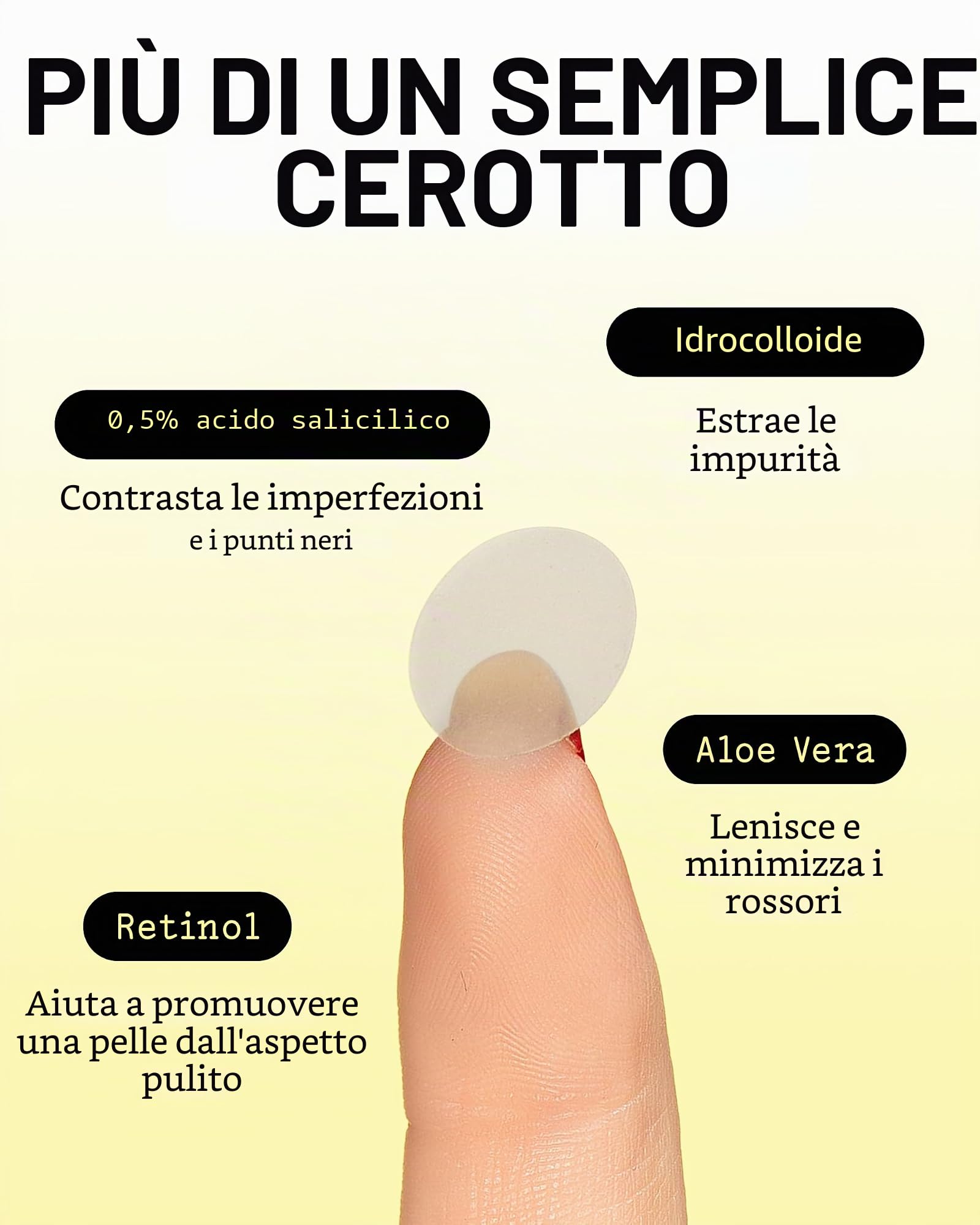 Peace Out Skincare Acne Day Dot Jumbo, cerotti idrocolloidali velati ad azione rapida con acido salicilico, ultra sottili, praticamente invisibili, eliminano rapidamente scoppi, imperfezioni e brufoli