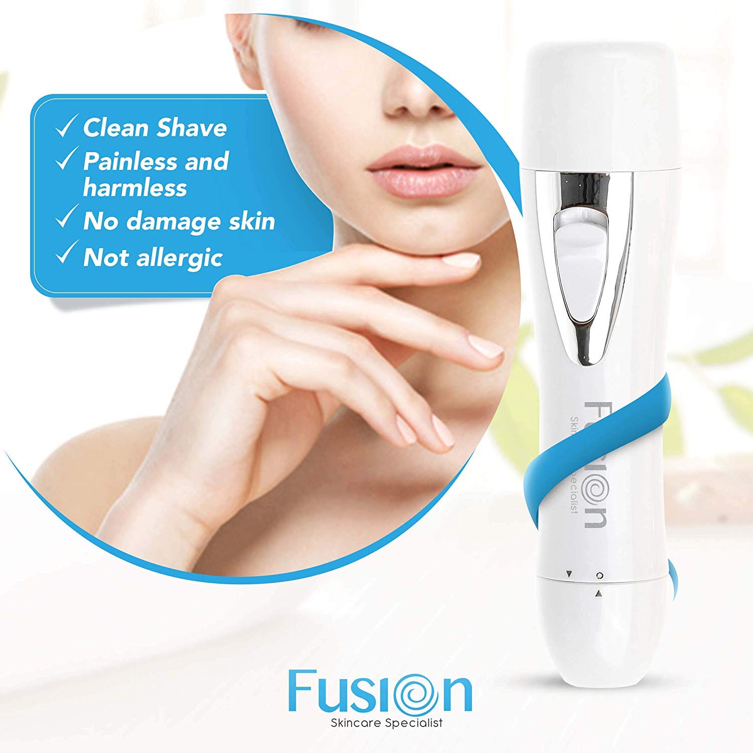 Rasoir électrique sans défaut pour femme - Épilation du visage - Pour les lèvres et les sourcils - Épilation du visage - Épilateur pour les cheveux et les sourcils - Rasoir électrique pour le visage