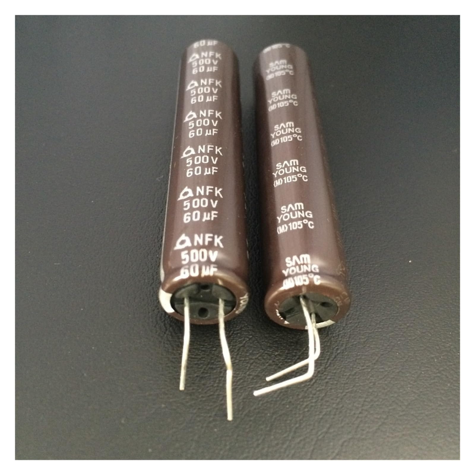 Condensateur 60 uF 500V pour supprimer les chutes de tension sur circuit 12.5x60mm