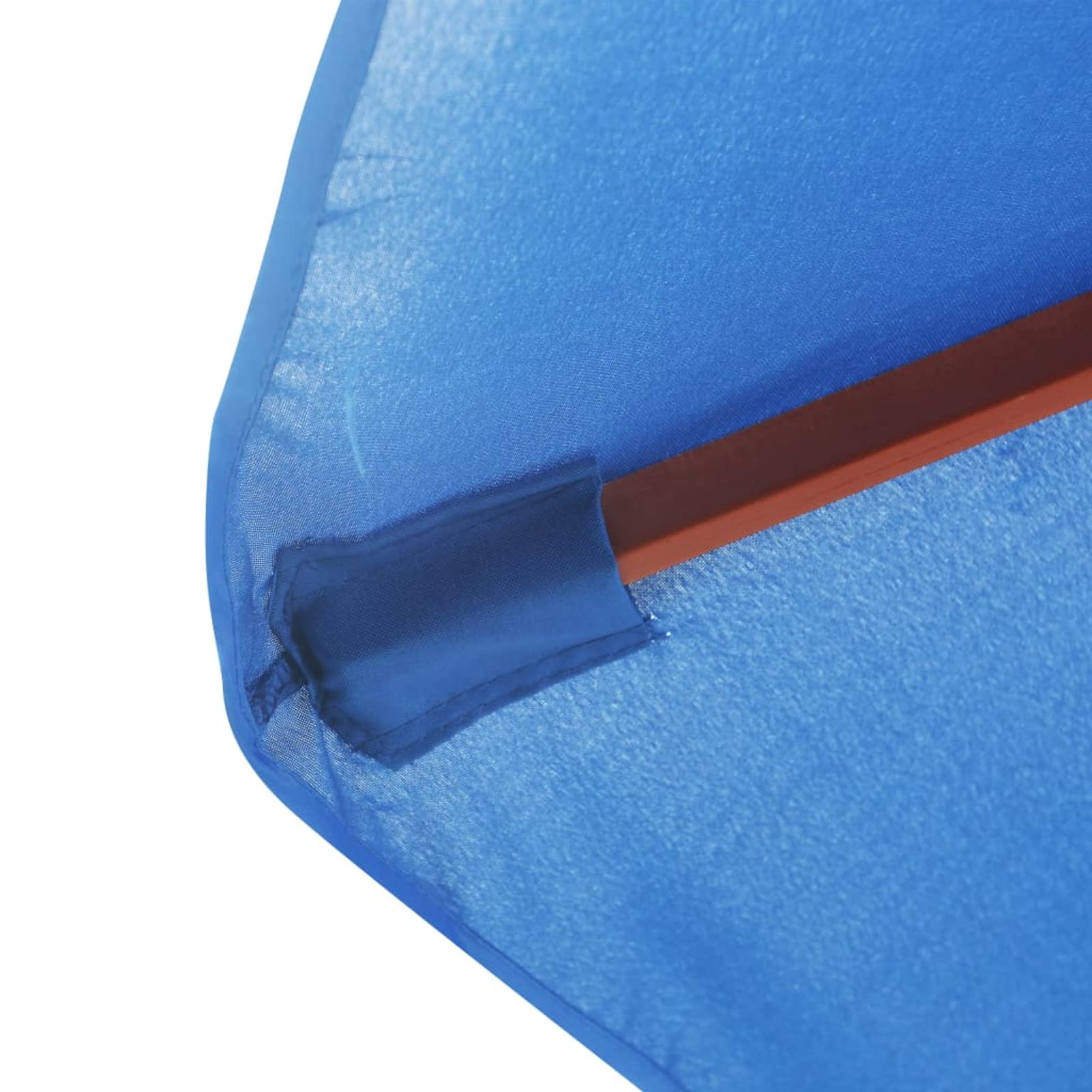Homgoday Sombrilla de jardín con Palo de Madera Azul 350 cm Sombrilla de Jardín,Protección UV Sombrilla Jardín Grande Orientable Jardín Parasol Balcón