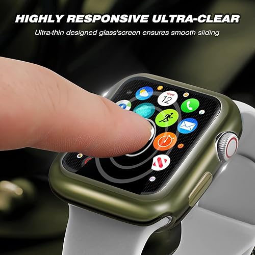 Vista 19 de ORIbox Funda ultradelgada compatible con Apple Watch Series 3 y Apple Watch Series 2, TPU HD, funda protectora completa resistente a los arañazos