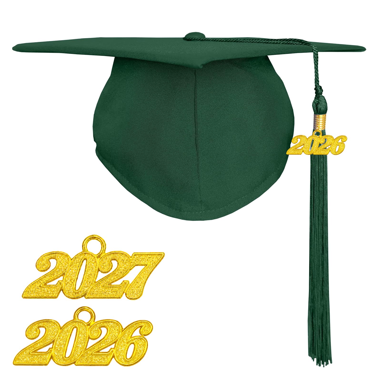 Happy Secret Adult Matte Graduation Cap with 2026 Tassel, Adjustable