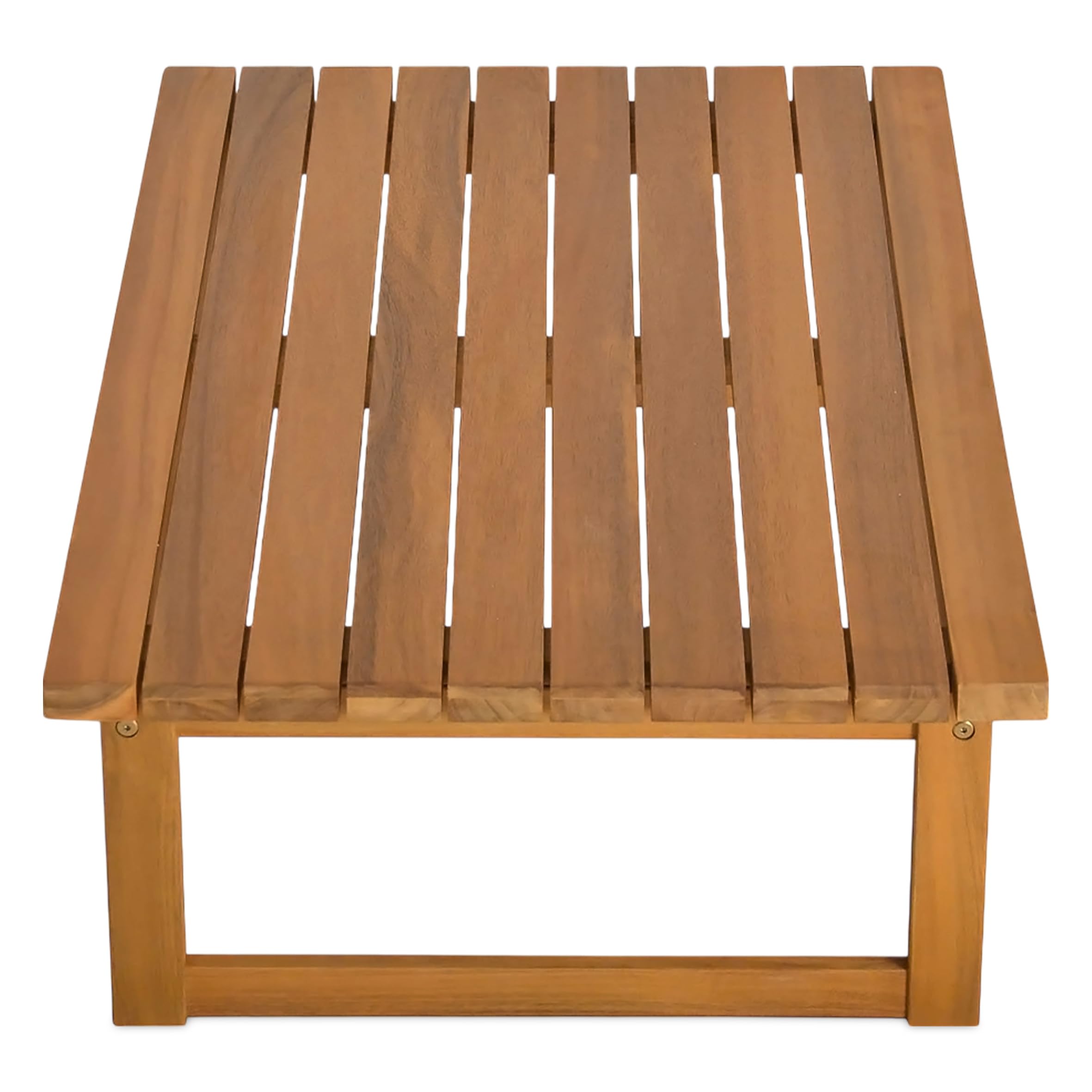 Spetebo Stół ogrodowy z drewna akacjowego olejowany – 106 x 66 cm – stolik kawowy z litego drewna – drewniany stół ogrodowy, balkonowy, stolik pomocniczy, stolik kawowy, stół do salonu, drewniany stół