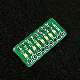 8-bit Port Test Lamp Indicator Red/Green/Blue Three Kinds of Color 1Pcs (Color : Green)