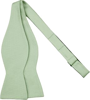 Men's Woven Subtle Mini Squares Adjustable Self-Tie Bow Tie