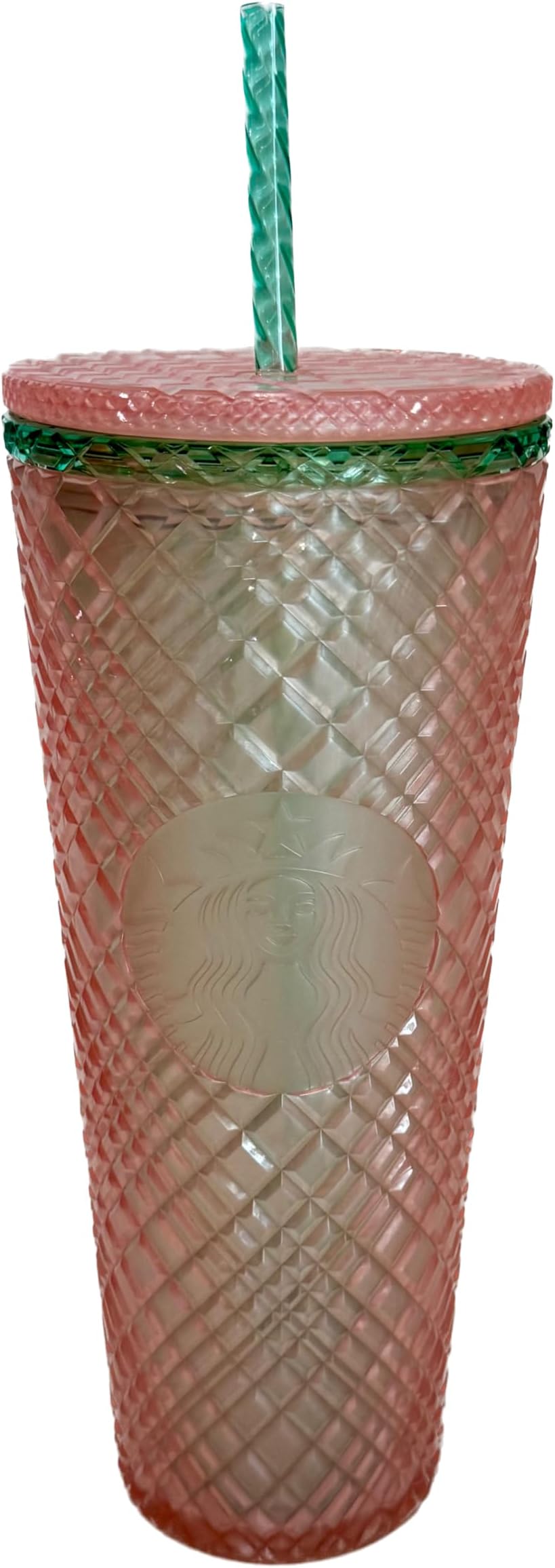 2023 Spring Pink Pearl Jeweled Venti 24oz Tumbler with Straw